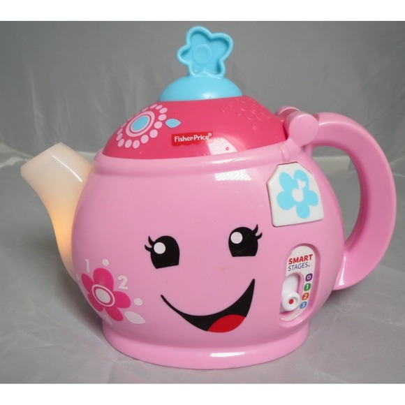 Fisher-Price Other - Fisher Price Talking Pink Teapot Laugh‎ 'N Learn Manners Tea Party Pot Musical